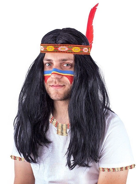 Paruka Indián pánská dospělá
