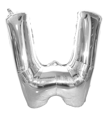 Balón foliový písmeno 'W'  102 cm