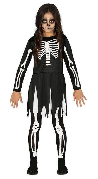 Dětský kostým KOSTRA - vel. 5-6 let - Halloween