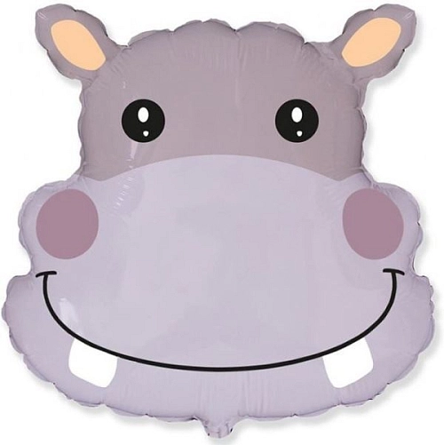 Balón foliový Hroch - safari - 56 cm