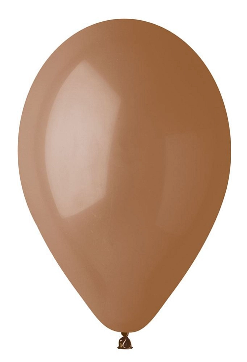 Balónky 100 ks hnědé MOCHA  - 26 cm pastelové