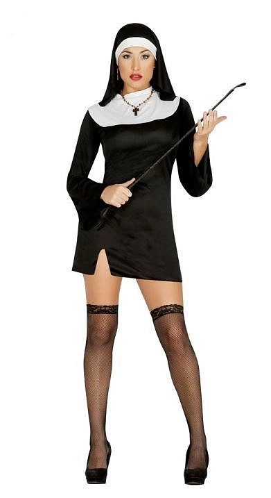 Kostým sexy sestra - jeptiška - vel. M (38-40)