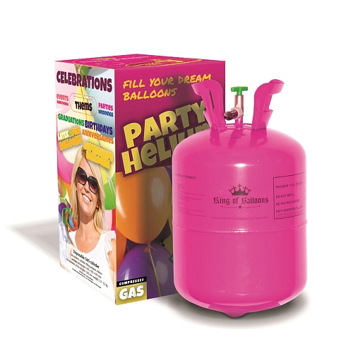 HELIUM DO BALONKŮ - KING OF BALLOONS JEDN. NÁDOBA  BEZ balónků