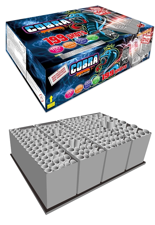 PROFI SLOŽENÝ OHŇOSTROJ COBRA 199 RAN 1/1