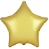 Balón foliový 45 cm  Hvězda PASTELOVÁ ZLATÁ