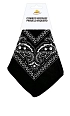 Šátek kovbojský - Western - černý - 1 ks