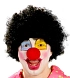 PARUKA ČERNÁ KLAUN - šašek - AFRO
