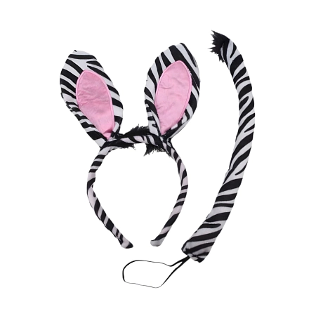 Set karneval - zebra - safari - 2 ks