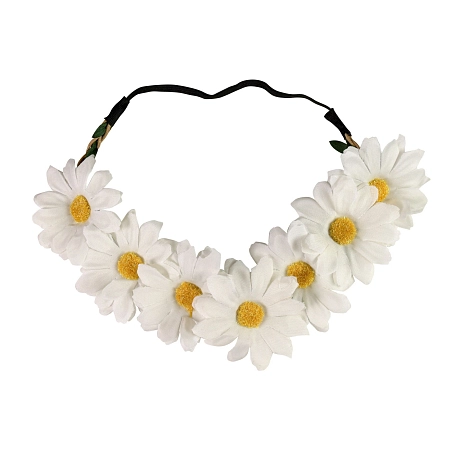 Čelenka květy - kytičky - kopretina - Hippie - Hipís - 60.léta