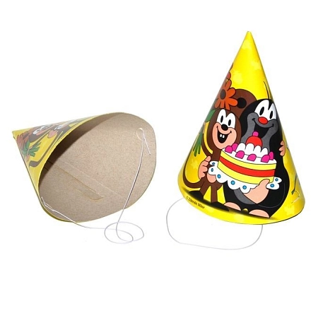 Párty kloboučky Krteček - Krtek a kamarádi 6 ks, 15 cm