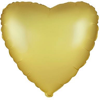 Balón foliový 45 cm Srdce PASTELOVÉ ZLATÉ - Valentýn / Svatba