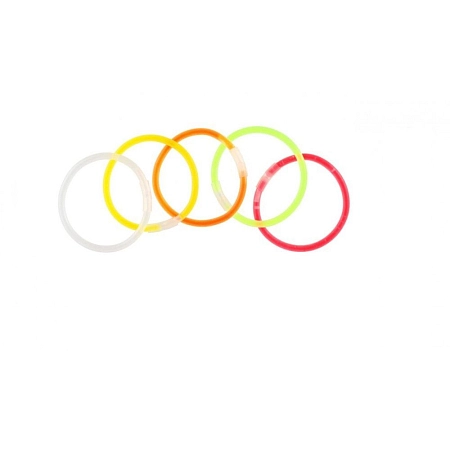 Svítící náramky 20 cm - 15 ks - svit 4-6h.