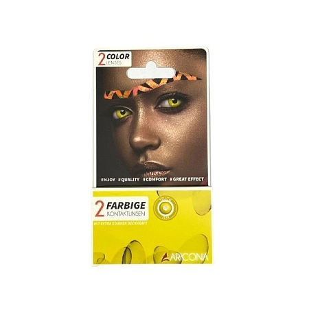 Kontaktní čočky - žluté - Halloween