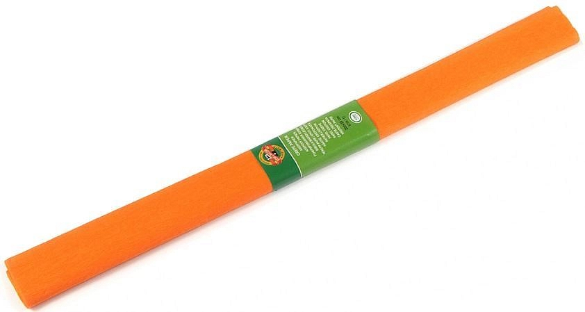 KREPOVÝ PAPÍR ORANŽOVÝ  200 x 50 cm