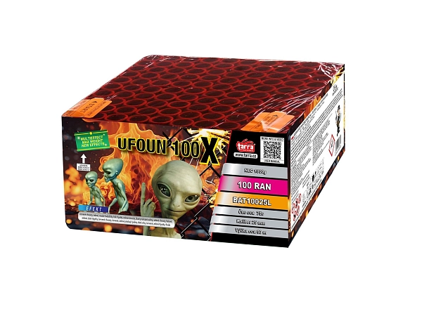 Ohňostroj - BATERIE VÝMETNIC UFOUN 100X - 100 RAN  2/1