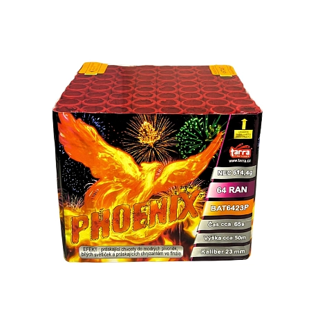 OHŇOSTROJ - BATERIE VÝMETNIC PHOENIX 64 RAN  6/1