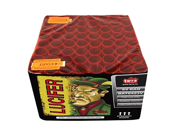 Ohňostroj - BATERIE VÝMETNIC LUCIFER 64 RAN  6/1