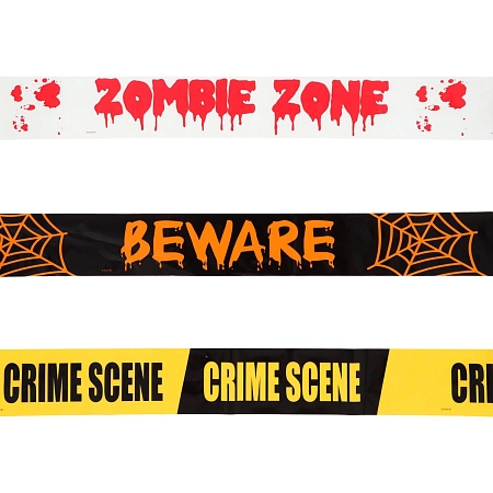 Girlanda ohraničovací pásky - pásky - horor - Halloween - 3 ks