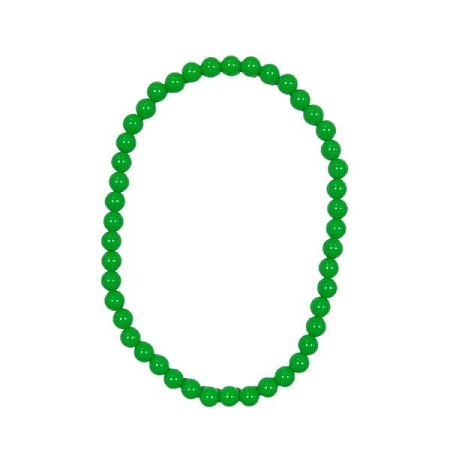 Retro neonové korále - náhrdelník  - 80.léta - disco - zelené