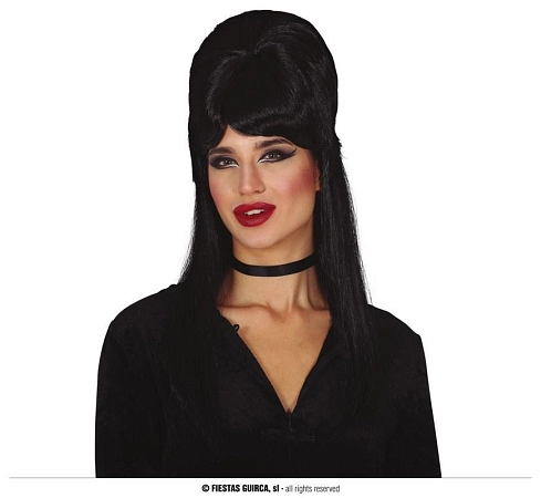 Černá paruka - vampírka - upírka - Halloween