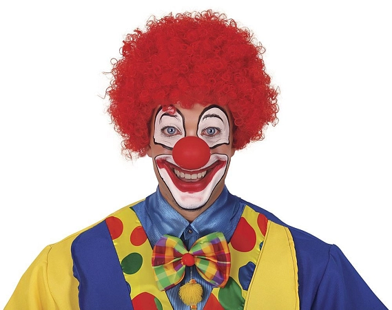PARUKA ČERVENÁ KLAUN - šašek - AFRO