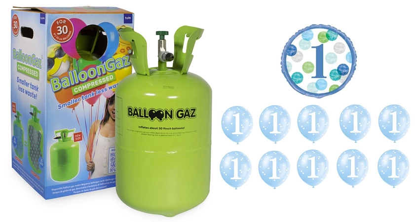 HELIUM SADA NA 1.NAROZENINY MALÁ OSLAVA KLUK - 200 L