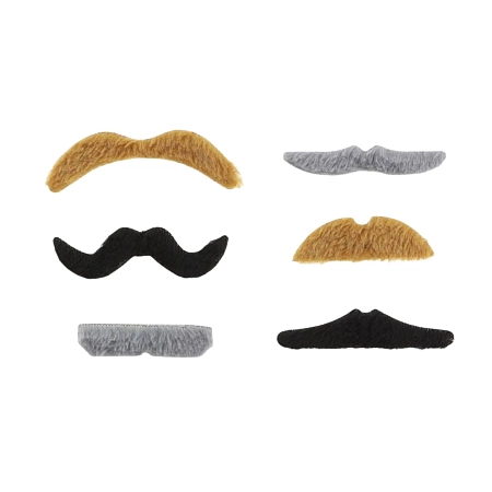 Sada knírů - vousy - mix 6 druhů