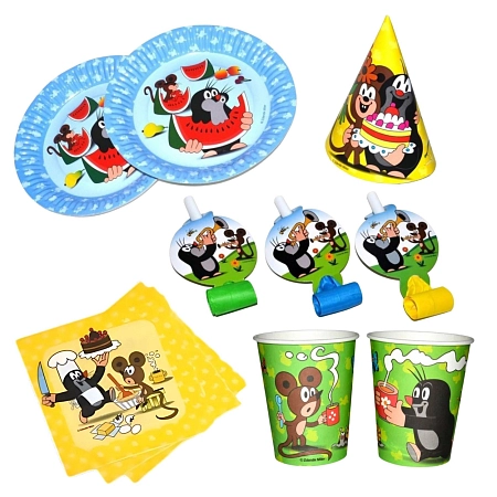 Dětská narozeninová sada Krteček - 12 osob