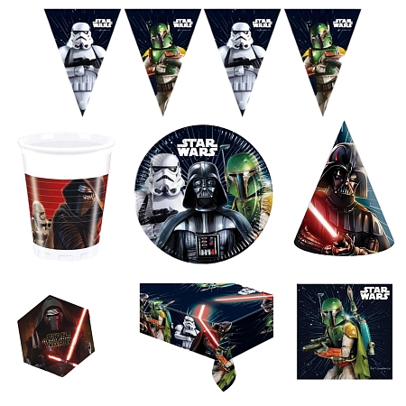 Dětská narozeninová sada STAR WARS - 12 osob