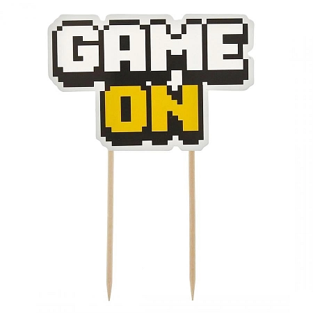Dekorace na dort GAME ON - Pixel - Minecraft - 10 cm
