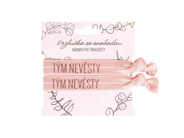 Náramky Tým nevěsty - Rozlučka se svobodou -  2 ks