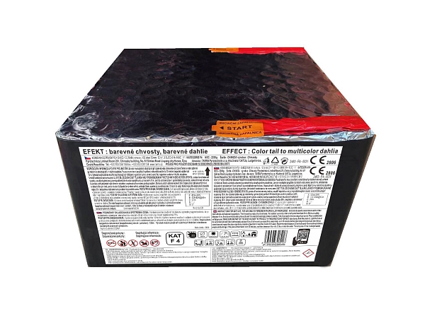 Ohňostroj -BATERIE VÝMETNIC 100 RAN Color tail to multicolor dahlia  1/1