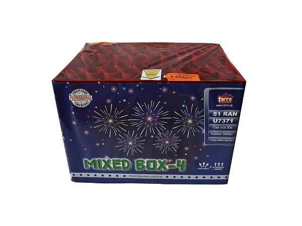 Ohňostroj - BATERIE VÝMETNIC MIXED BOX 4 -  51 RAN 2/1