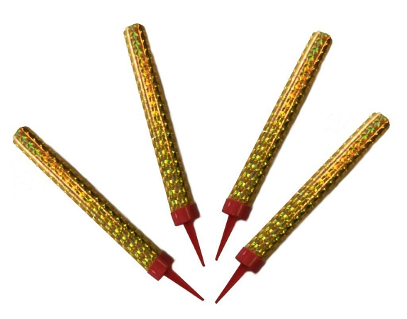 PÁRTY FONTÁNA Smokelles Party Candle 12 cm - 4 ks - 40 sec., 4/100/1