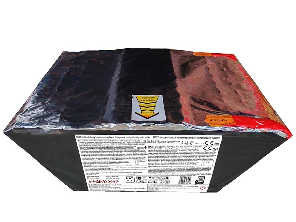 Ohňostroj - BATERIE VÝMETNIC 100 RAN Brocade tail/crown/golden palm/blue pearls 1/1