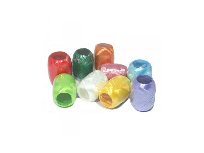 Stuha - klubíčko hladká 5mm x 20m mix barev - 1 ks