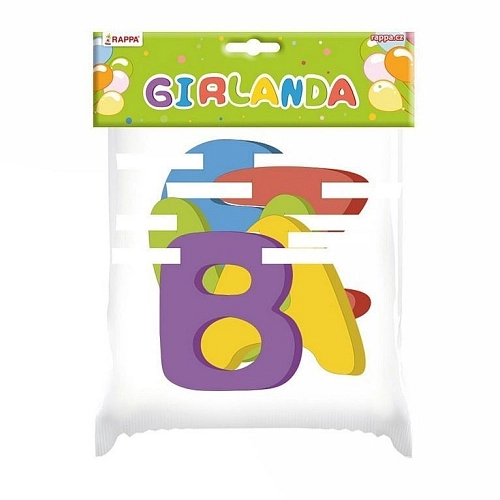 Girlanda BEZVA NAROZENINY - Happy birthday - 250 cm