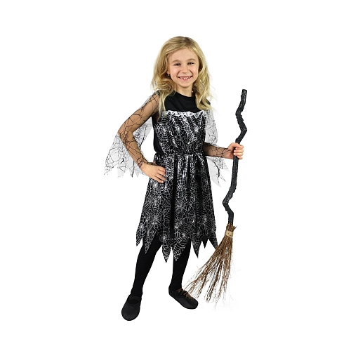 Kostým čarodějnice s pavučinou vel. S EKO - Halloween