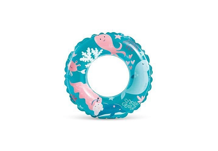 Nafukovací kruh vodní svět - tyrkysový - 61 cm (6-10 let)