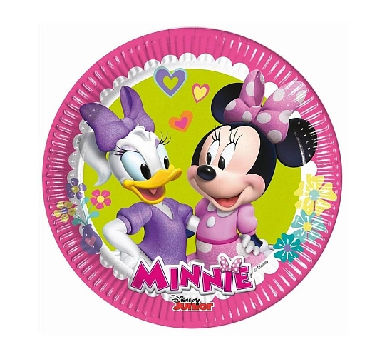 Papírové talíře myška - Minnie Happy Helpers - 20 cm, 8 ks