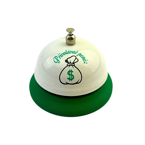 Recepční zvonek - Přivolávač peněz