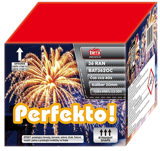 Ohňostroj - BATERIE VÝMETNIC PERFEKTO ! 36 RAN  12/1