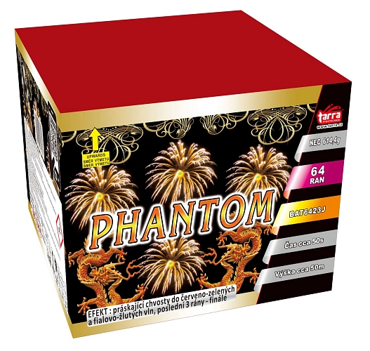 OHŇOSTROJ - BATERIE VÝMETNIC PHANTOM 64 RAN  6/1
