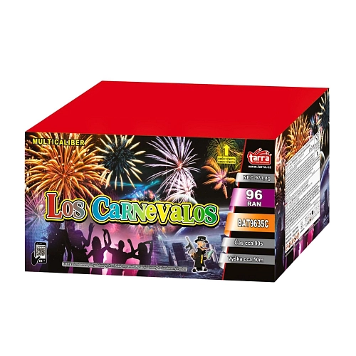 Ohňostroj - BATERIE VÝMETNIC LOS CARNEVALOS 96 RAN 2/1 - multikalibr