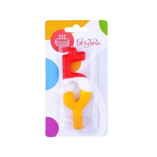 SVÍČKA BAREVNÁ ČÍSLO 5