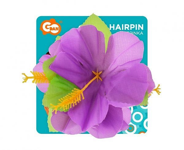 Sponka do vlasů havajská, HAWAII - fialová