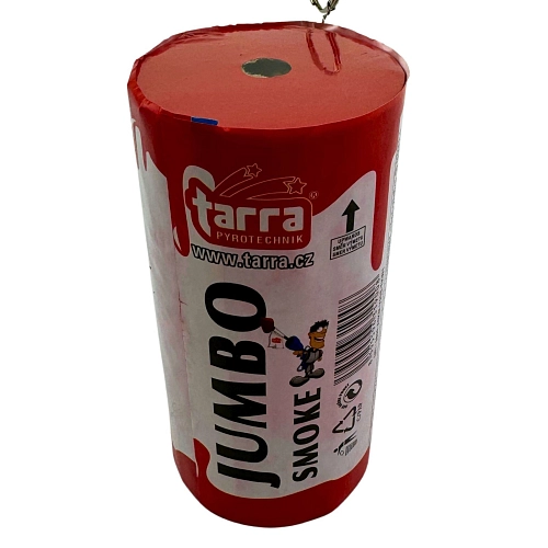 DÝMOVNICE -  JUMBO SMOKE - ČERVENÁ - 1ks - trhací pojistka