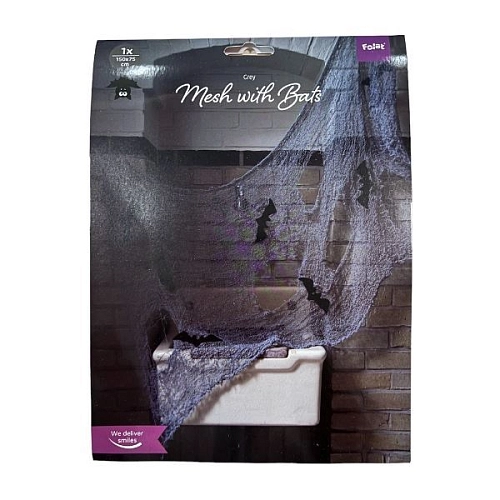 Krvavá síť s netopýry - HALLOWEEN - 150 x 75 cm - 80 g