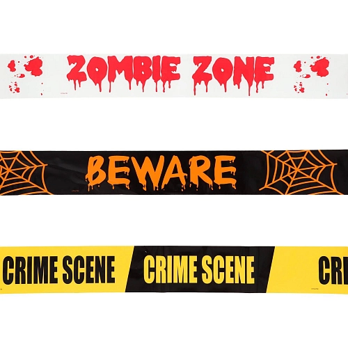Girlanda ohraničovací pásky - pásky - horor - Halloween - 3 ks