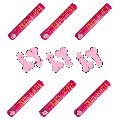 Sada Konfety 28cm - PENIS - Rozlučka se svobodou - 6 ks